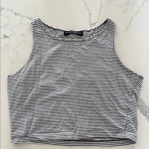 Brandy Melville stripe cropped tank